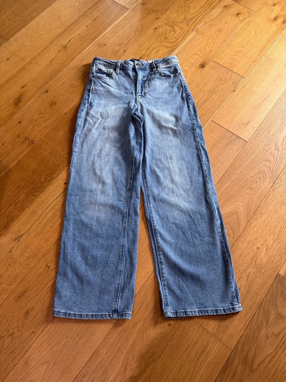 BGBGeneration women's mid rise baggy wide leg jeans medium wash 9/29